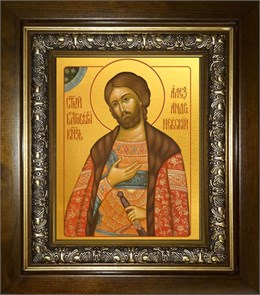 Александр Невский, благоверный князь 14х18 в киоте 20х24 km_25_305