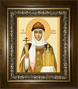 Ольга равноапостольная великая княгиня 14х18 в киоте 20х24 km_25_341