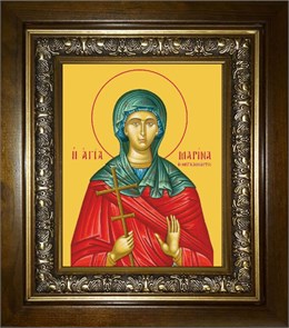 Марина Антиохийская великомученица 14х18 в киоте 20х24 km_25_438