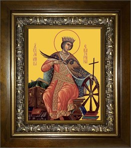 Екатерина великомученица 14х18 в киоте 20х24 km_25_447