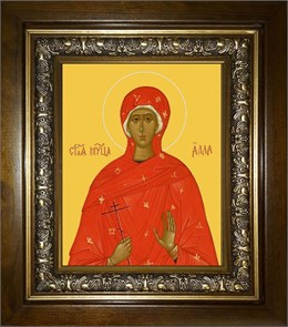 Алла Готфская мученица 14х18 в киоте 20х24 km_25_460