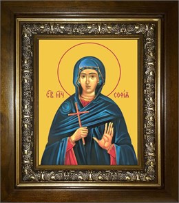 София святая мученица 14х18 в киоте 20х24 km_25_464