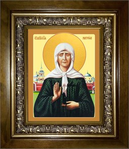 Матрона Московская блаженная 18х24 в киоте 24х30 km_25_1397
