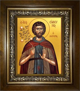 Евфросин Палестинский, повар 18х24 в киоте 24х30 km_25_1405