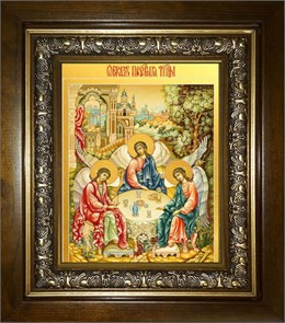 Святая Троица 18х24 в киоте 24х30 km_25_1418