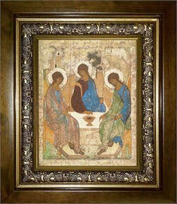 Святая Троица 18х24 в киоте 24х30 km_25_1430