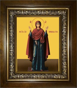 Нерушимая стена, икона Божией Матери 18х24 в киоте 24х30 km_25_1463