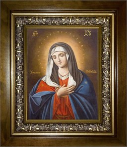 Умиление икона Божией Матери 18х24 в киоте 24х30 km_25_1465