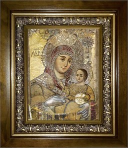 Вифлеемская икона Божией Матери 18х24 в киоте 24х30 km_25_1476