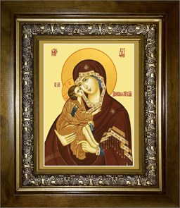 Донская икона Божией Матери 18х24 в киоте 24х30 km_25_1494