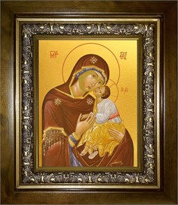 Влахернская икона Божией Матери 18х24 в киоте 24х30 km_25_1513