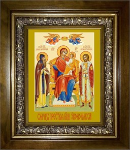 Экономисса, икона Божией Матери 18х24 в киоте 24х30 km_25_1517