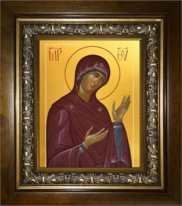 Деисусная икона Божией Матери 18х24 в киоте 24х30 km_25_1545