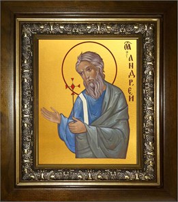 Андрей Первозванный, апостол 18х24 в киоте 24х30 km_25_1626