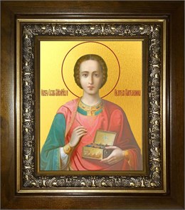 Пантелеймон ВЛКМЧ и целитель 18х24 в киоте 24х30 km_25_1780