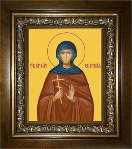 Евгения Римская великомученица 18х24 в киоте 24х30 km_25_1812