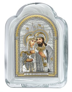 Икона Святых Петра И Февронии SIL046