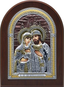 Икона Святых Петра И Февронии SIL063