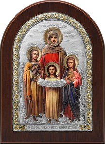 Икона Святых Великомучениц Веры, Надежды, Любови И Матери Их Софии SIL068