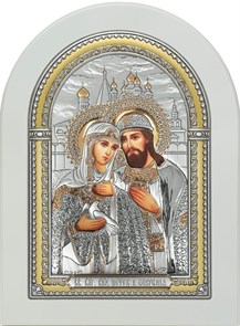 Икона Святых Петра И Февронии SIL074