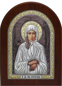 Икона Святой Блаженной Ксении Петербургской SIL109