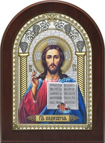 Икона Господь Благословляющий SIL164