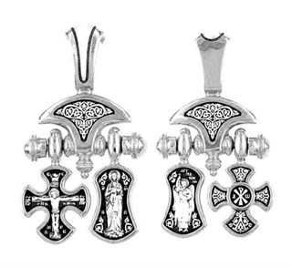 {{photo.Alt || photo.Description || 'Образок серебряный черненый Валаамская Божья Матерь Ангел-Хранитель 9.45 гр.'}}