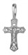 Крест серебрянный, с корундами, Крест - хранитель всей Вселенной..., коллекция "Иваново", 0.68 гр. 226521