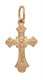 Крест серебряный позолоченный (красный) 0.87 гр. 226335