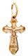 Крест серебряный позолоченный (красный) 1.09 гр. 226171