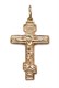 Крест серебряный позолоченный (красный) 1.31 гр. 226144