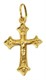 Крест серебряный позолоченный (красный) 1.46 гр. 226027
