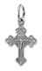 Крест серебрянный, Чернение (оксидирование), с корундами, Спаси и сохрани, коллекция "Липецк", 1.55 гр. 226014
