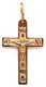 Крест серебряный позолоченный (красный) 1.51 гр. 225940