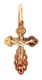 Крест серебряный позолоченный (красный) 1.45 гр. 225796