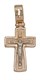 Крест серебрянный, Позолота красная 585*, с корундами, Глас, 1.41 гр. 225775