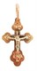 Крест серебряный позолоченный (красный) 1.51 гр. 225764