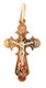 Крест серебряный позолоченный (красный) 2.02 гр. 225758