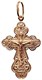 Крест серебряный позолоченный (красный) 2.26 гр. 225748