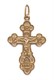 Крест серебряный позолоченный (красный) 2.58 гр. 225712