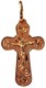 Крест серебряный позолоченный (красный) 1.69 гр. 225698