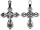 Крест серебрянный, Чернение (оксидирование), с корундами, коллекция "Санкт-Петербург", 4.88 гр. 225551