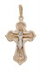 Крест серебрянный, Позолота красная 585*, с корундами, Глас, 2.42 гр. 225498