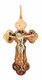 Крест серебряный позолоченный (красный) 4.31 гр. 225383