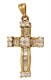 Крестик золотой с бриллиантами 1 гр. 224738