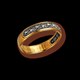 Кольцо серебряное позолоченноес молитвой от 3.73 гр. венчальное 224514