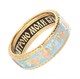 Кольцо эмаль с молитвой от 6 гр. венчальное 224481
