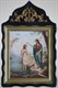 Киот фигурный с резным навершием под икону 24х30 Крещение Господне 224420