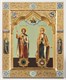 Икона на дереве 18*24 с ковчегом Адриан и Наталья 237673