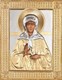 Икона Матрона живописная в ризе 24х30 объемная золочение 237398 - фото 15637